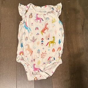 Lollipop Kids Bodysuit - Cream with Multicolor Print